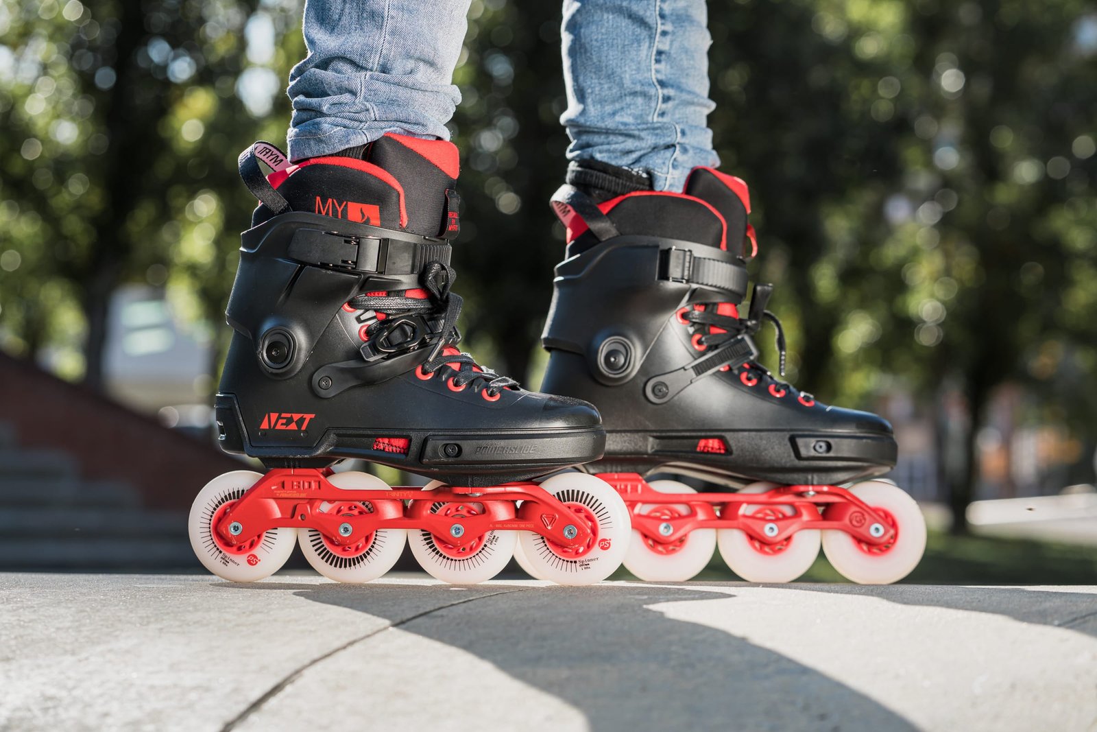 PATINES POWERSLIDE NEXT BLACK RED 80 - Image 23