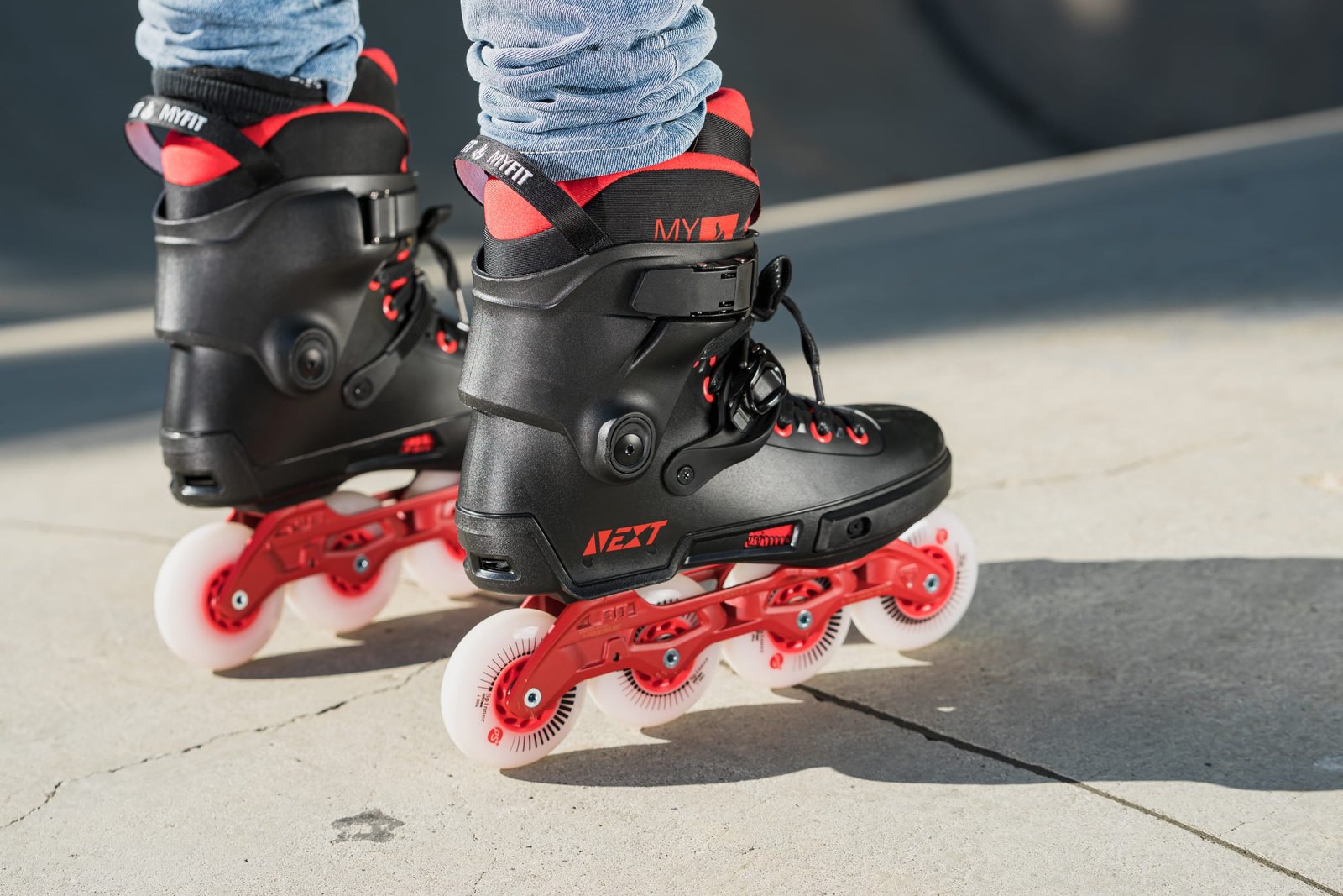 PATINES POWERSLIDE NEXT BLACK RED 80 - Image 20