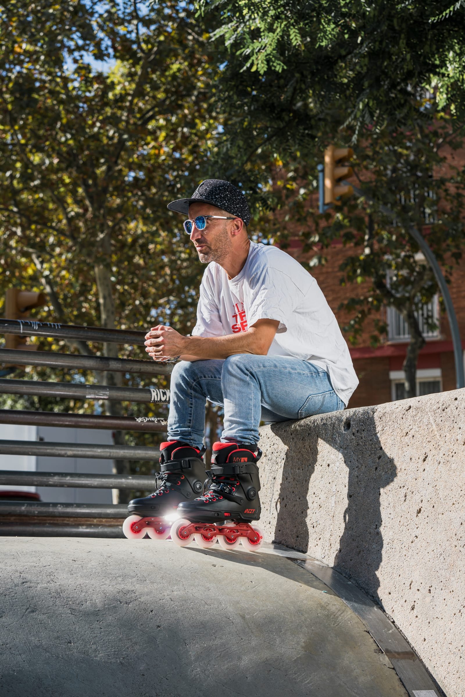 PATINES POWERSLIDE NEXT BLACK RED 80 - Image 16