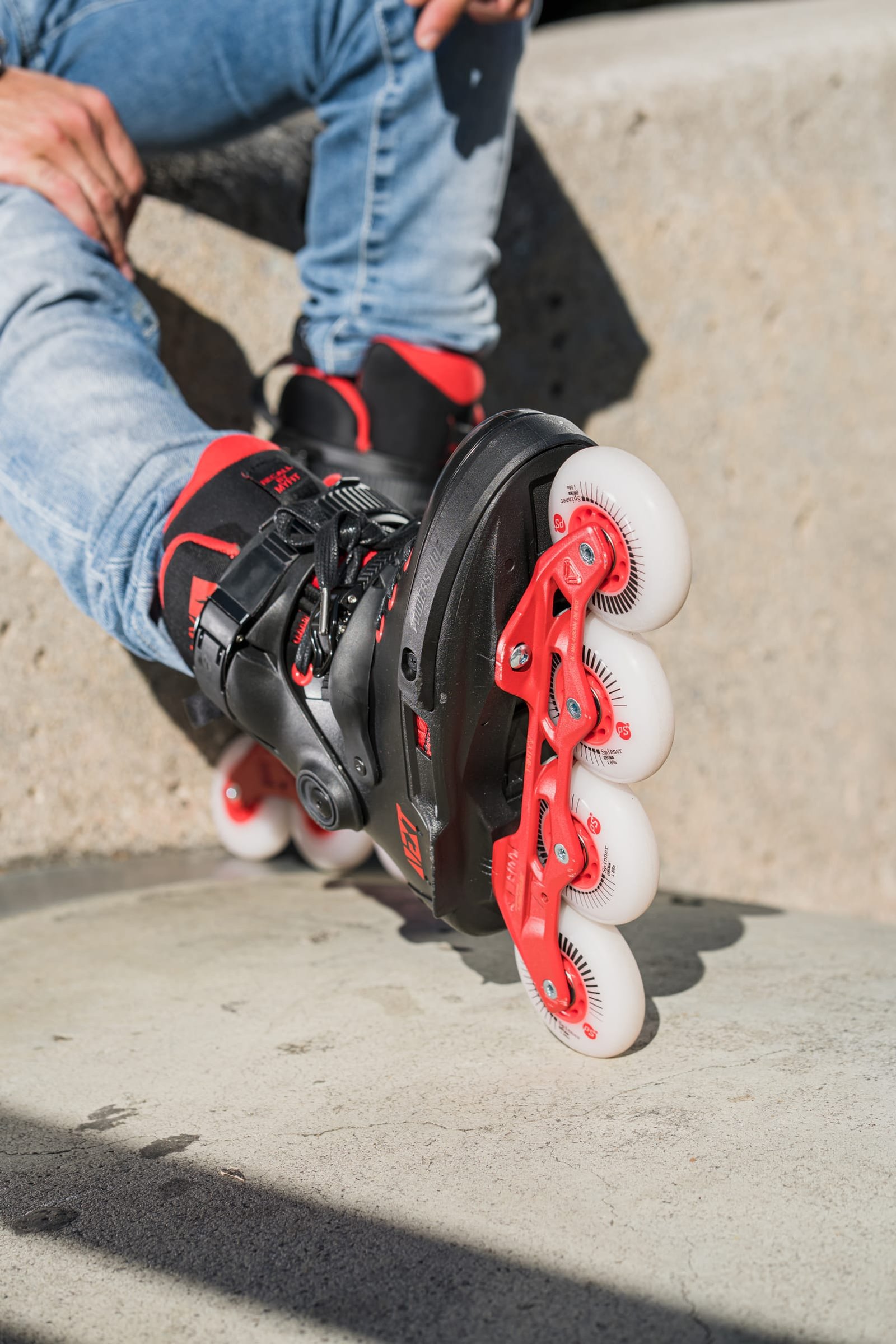 PATINES POWERSLIDE NEXT BLACK RED 80 - Image 11