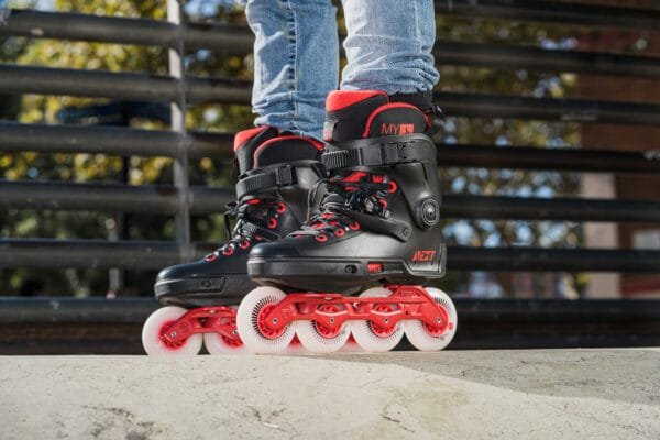 PATINES POWERSLIDE NEXT BLACK RED 80 - Image 8